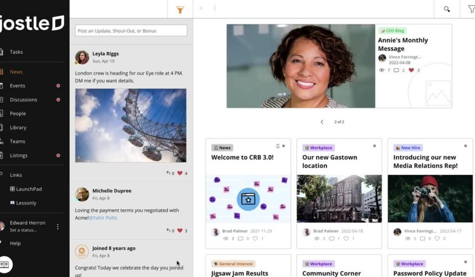 Jostle Review: Operations, Communications, HR & Skills